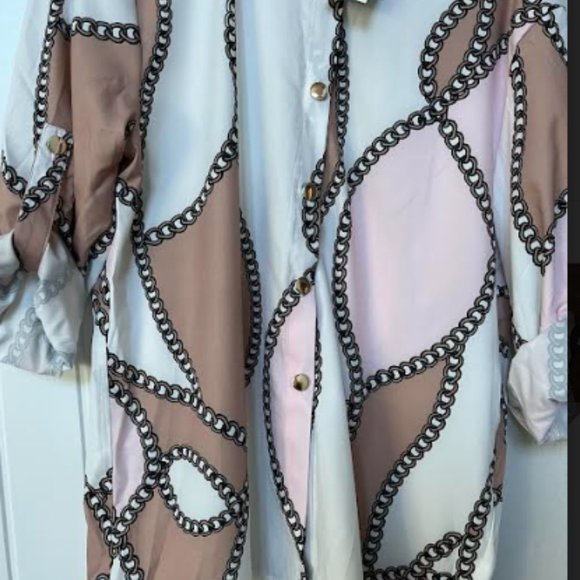 Geometrical design printed shirt/top - Picture 4 of 4